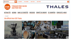 Desktop Screenshot of cfdt-thales.com